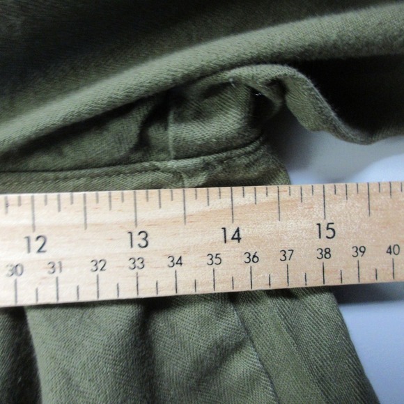 Madewell Cap Sleeve Utility Jumpsuit Women S Green Button Cotton Casual 508 - Picture 8 of 11